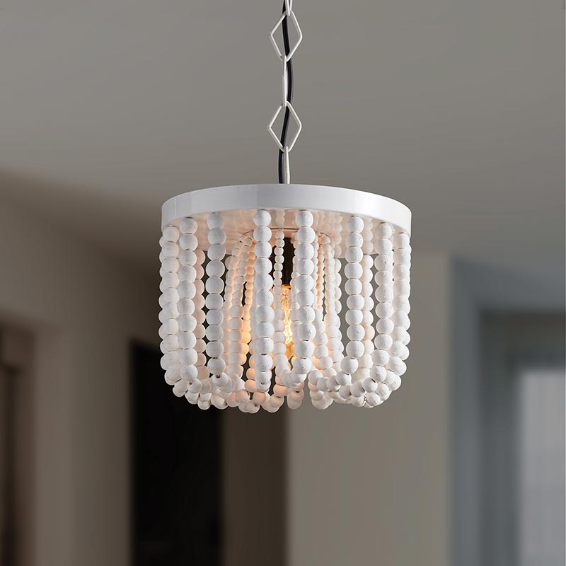 Beaded Hanging Lamp - Bombay Mercantile