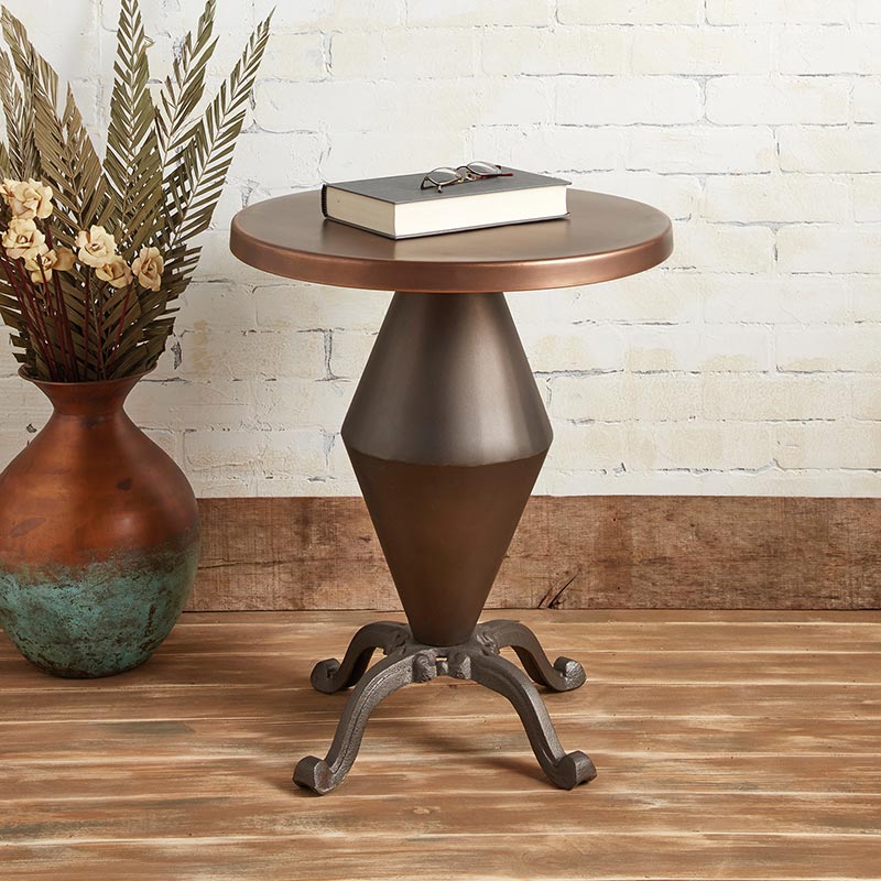 Round metal table - Bombay Mercantile