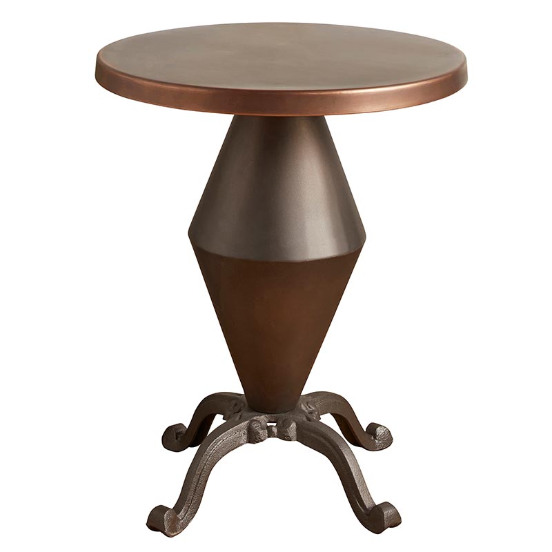 Round metal table - Bombay Mercantile