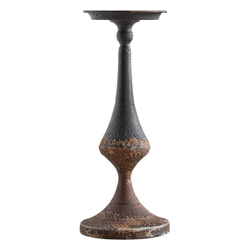 Metal Candle Pedestal - Bombay Mercantile