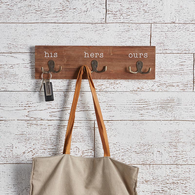 Wood Board with Three Clips - Bombay Mercantile