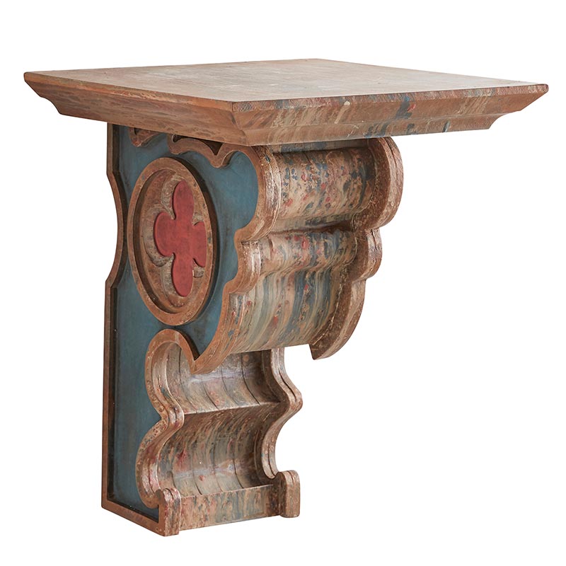Decorated End Shelf - Bombay Mercantile