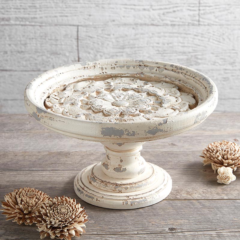 Floral Pedestal - Bombay Mercantile