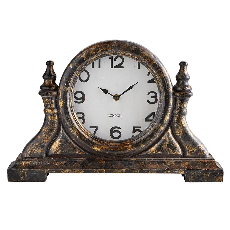 Wood Shelf Clock - Bombay Mercantile