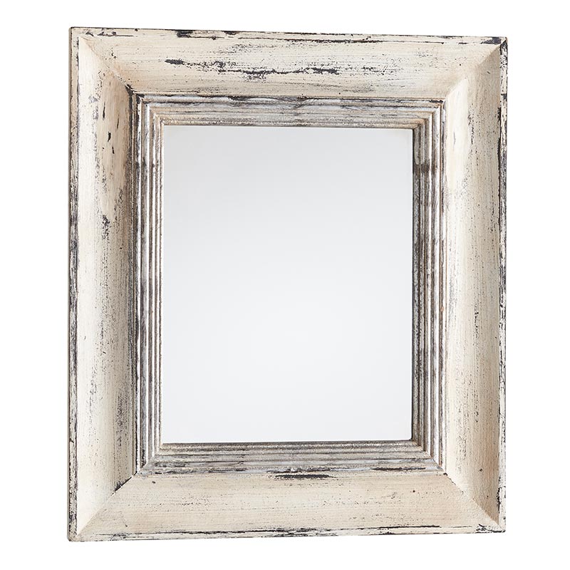 Wood Rimmed Wall Mirror - Bombay Mercantile
