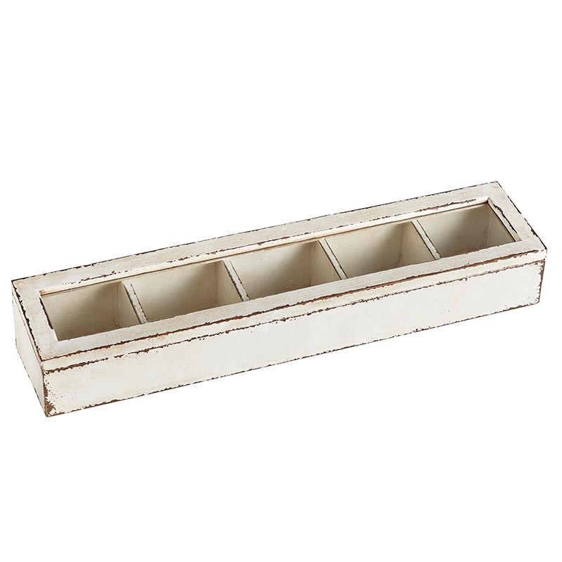 Wood Box With Storage - Bombay Mercantile