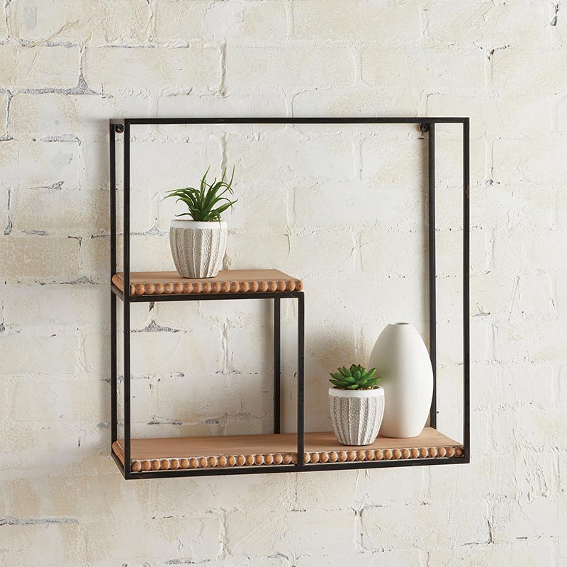 Wood Shelves - Square - Bombay Mercantile