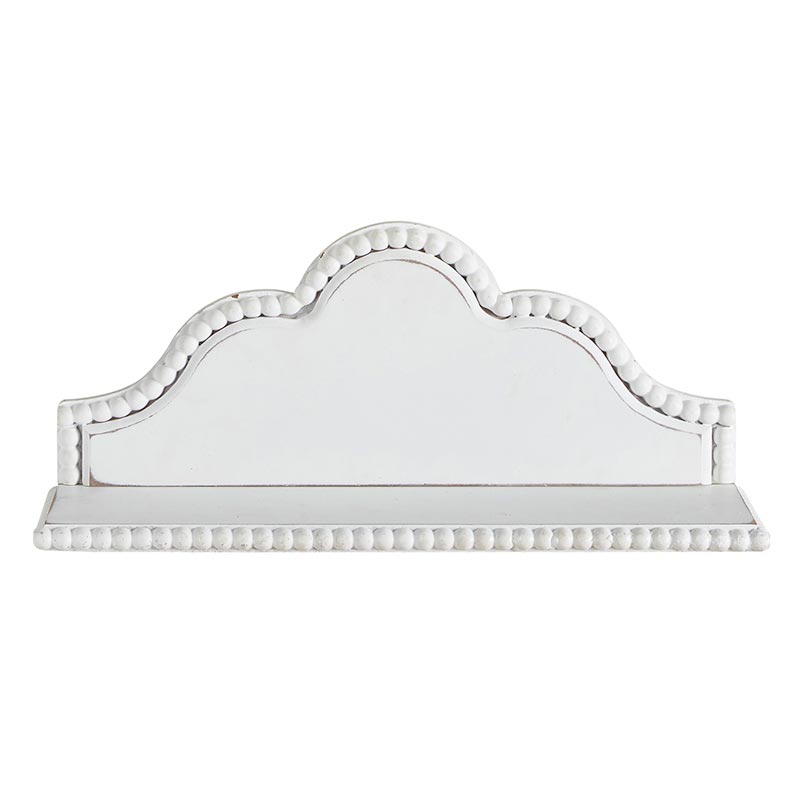 White Wood Shelf - Bombay Mercantile