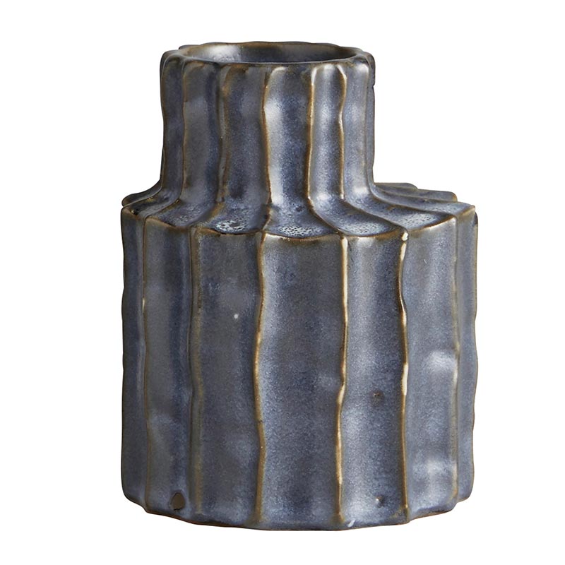Gray Vase Ridges - Bombay Mercantile