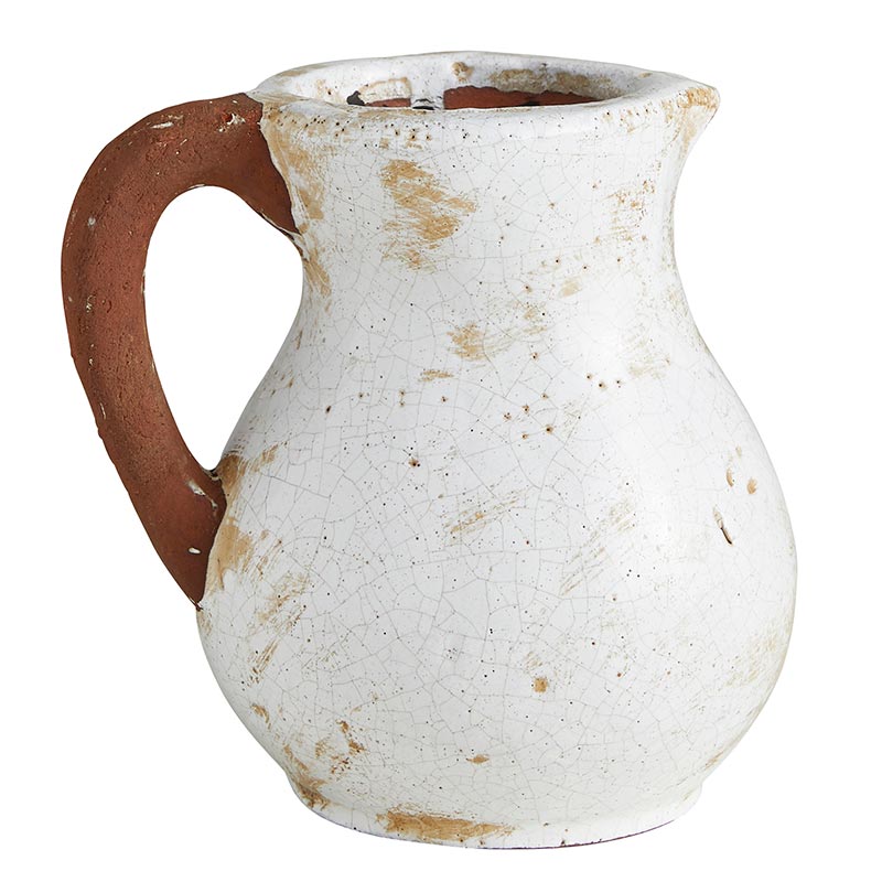 Ceramic Single Handle Jar - Bombay Mercantile