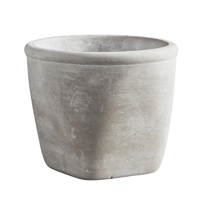 Cement Square Pot - Bombay Mercantile
