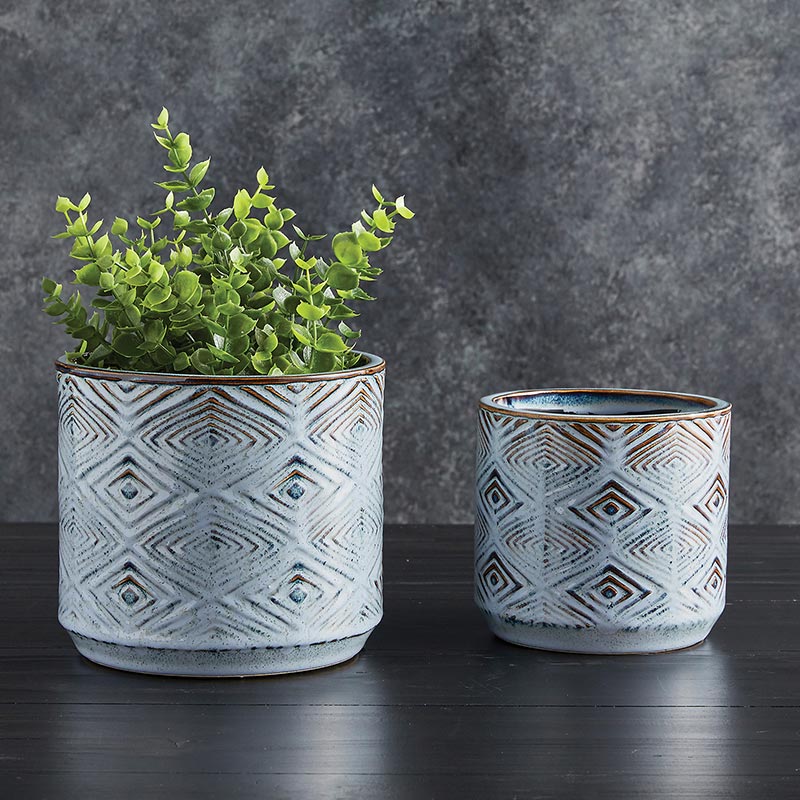 Rhombus Pot - Bombay Mercantile