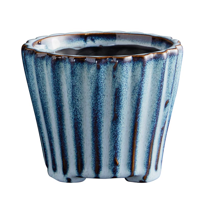 Ceramic Pot with Feet - Bombay Mercantile