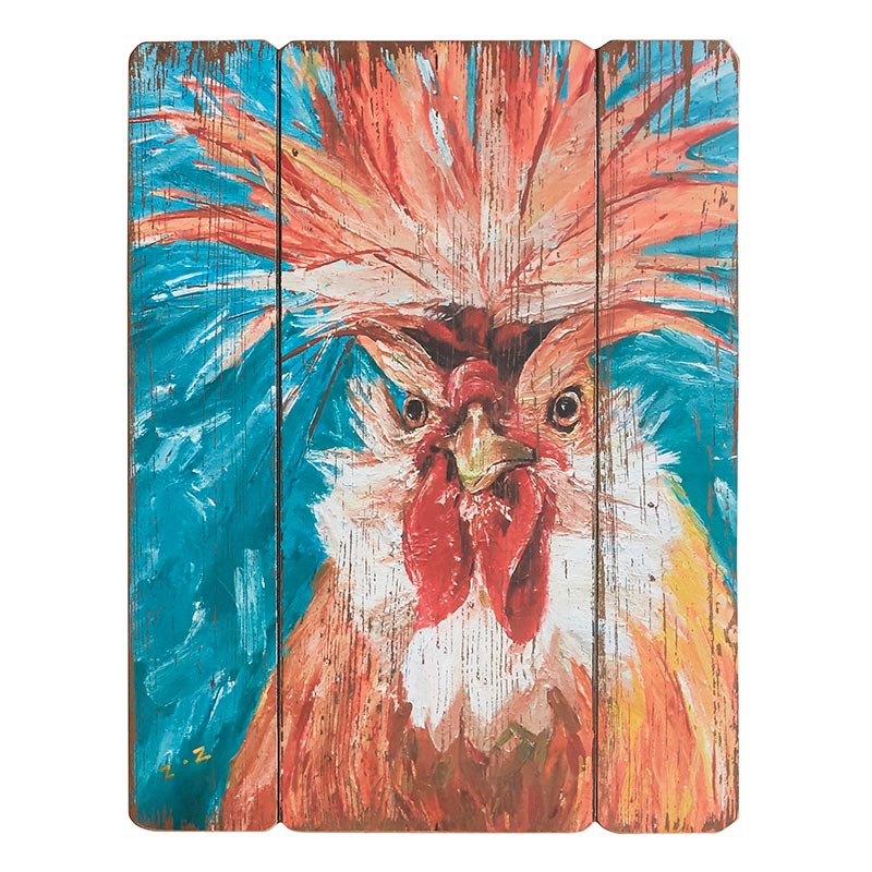 Front Facing Rooster Frame - Bombay Mercantile