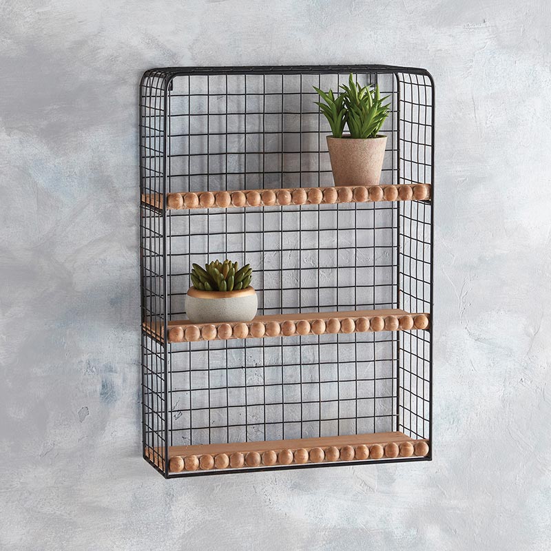 Wire Rack with Three Shelves - Bombay Mercantile