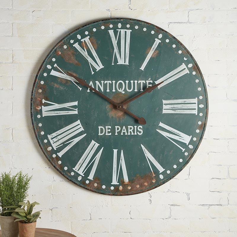 Antique Wall Clock - Bombay Mercantile