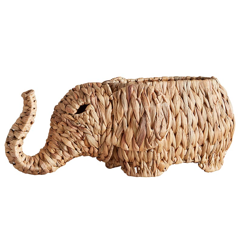Woven Basket - Elephant - Bombay Mercantile