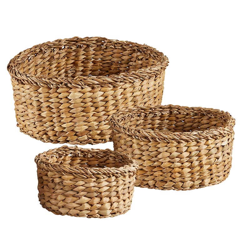 Round Basket - Set of 3 - Bombay Mercantile