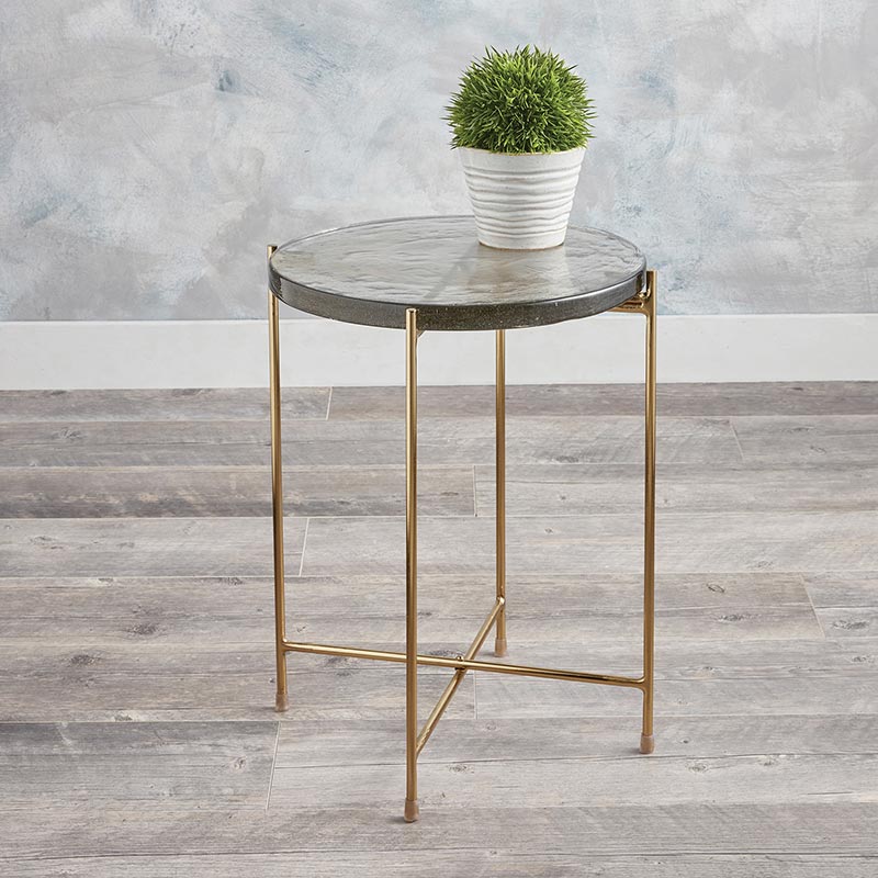 Round Glass Table - Bombay Mercantile