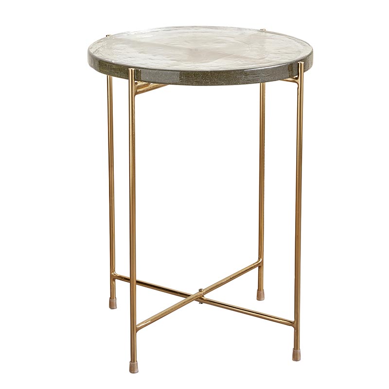 Round Glass Table - Bombay Mercantile