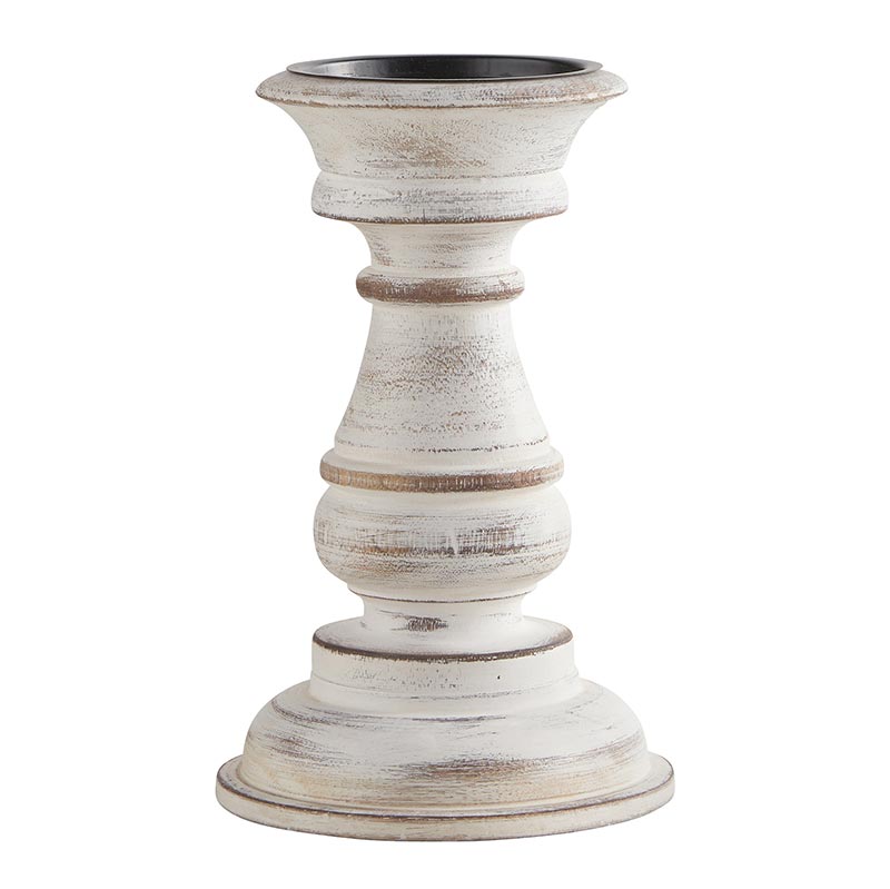 White Candle Holder - Bombay Mercantile