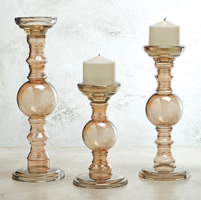 Gold Candle Holder - Bombay Mercantile