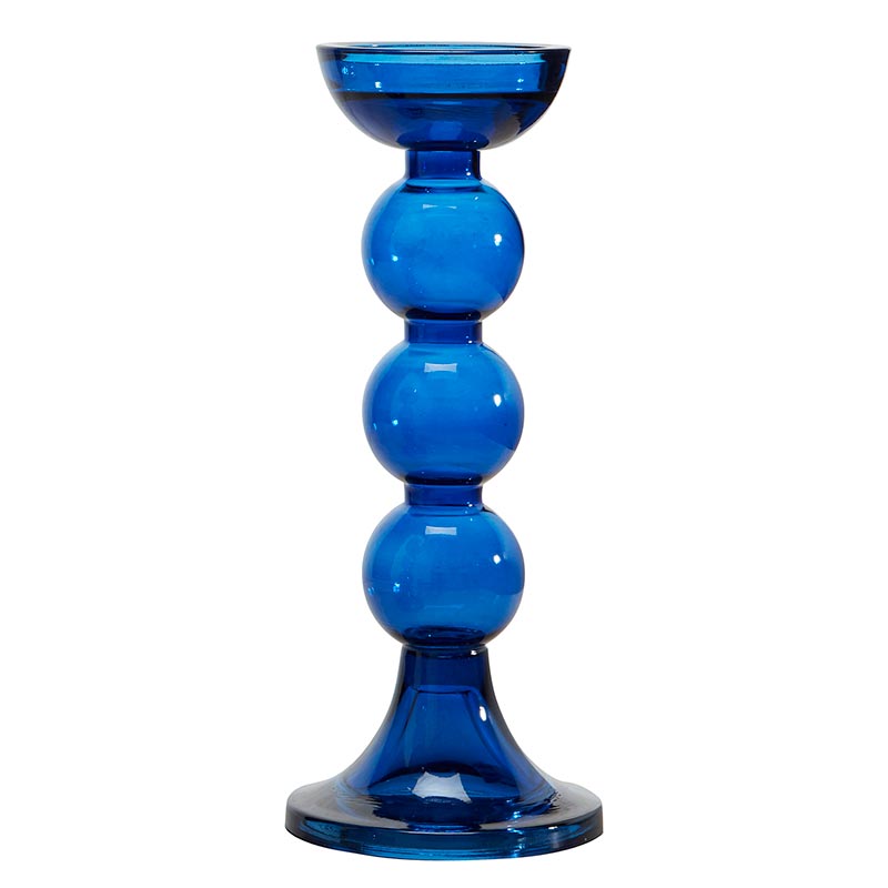 Blue Candle Holder - Bombay Mercantile