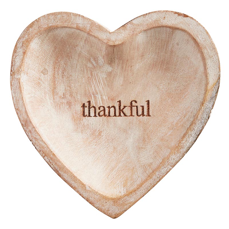 Wood Heart - Thankful - Bombay Mercantile