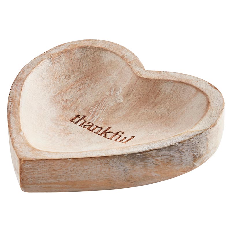 Wood Heart - Thankful - Bombay Mercantile