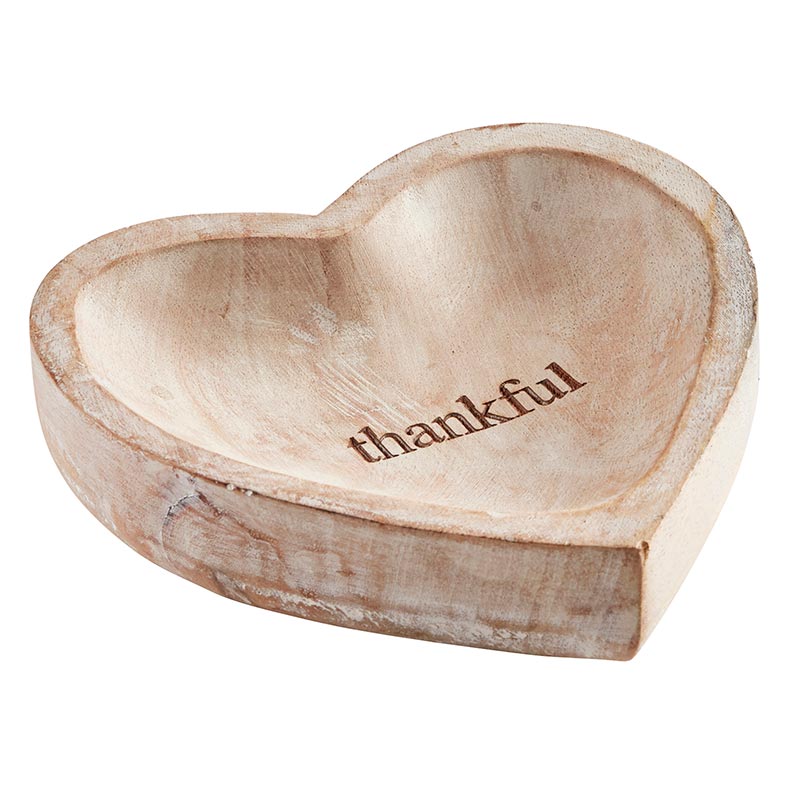 Wood Heart - Thankful - Bombay Mercantile