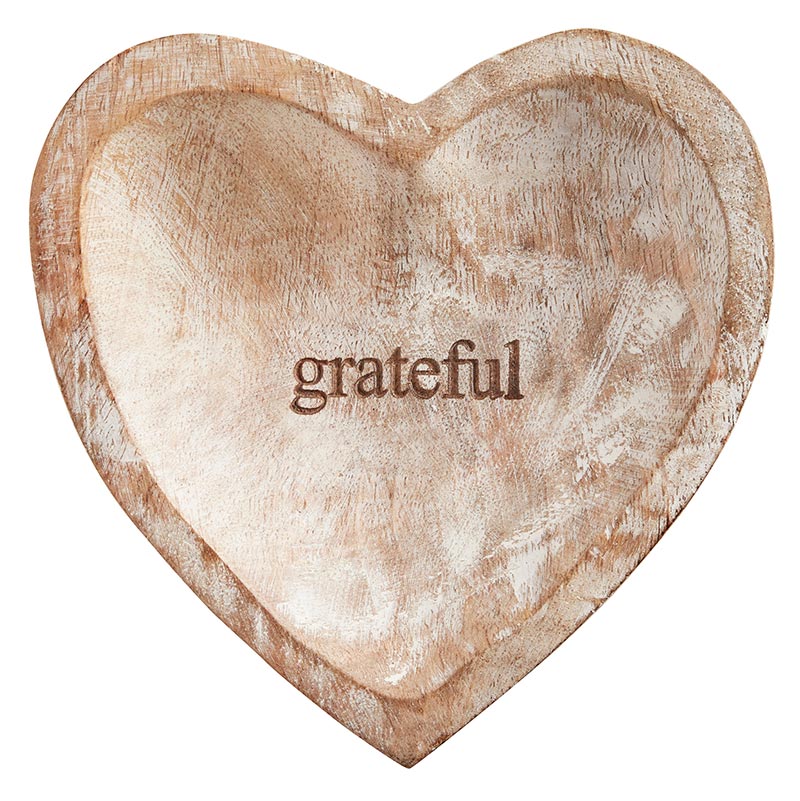 Wood Heart - Grateful - Bombay Mercantile