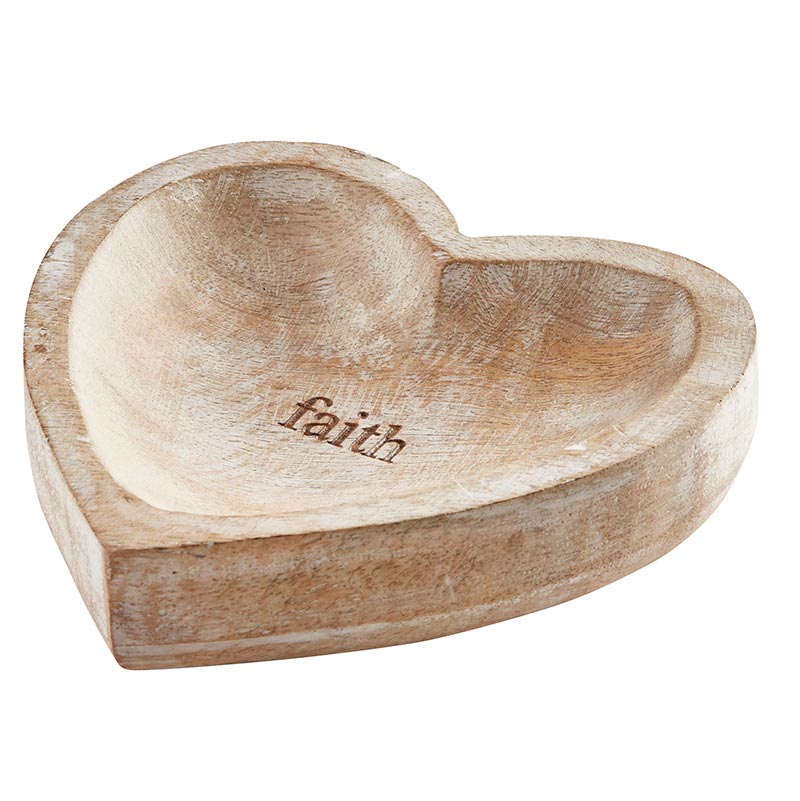 Wood Heart - Faith - Bombay Mercantile