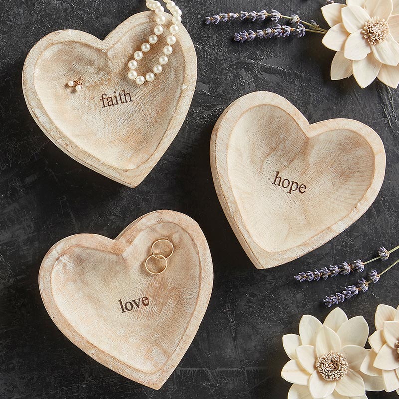 Wood Heart - Faith - Bombay Mercantile