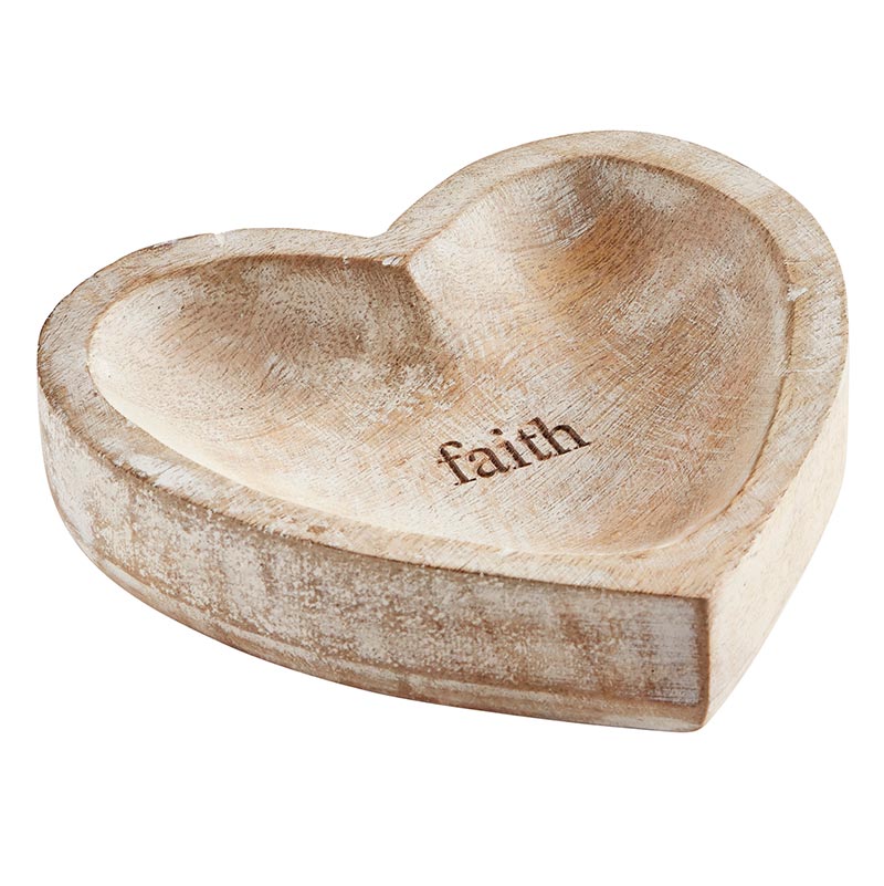 Wood Heart - Faith - Bombay Mercantile