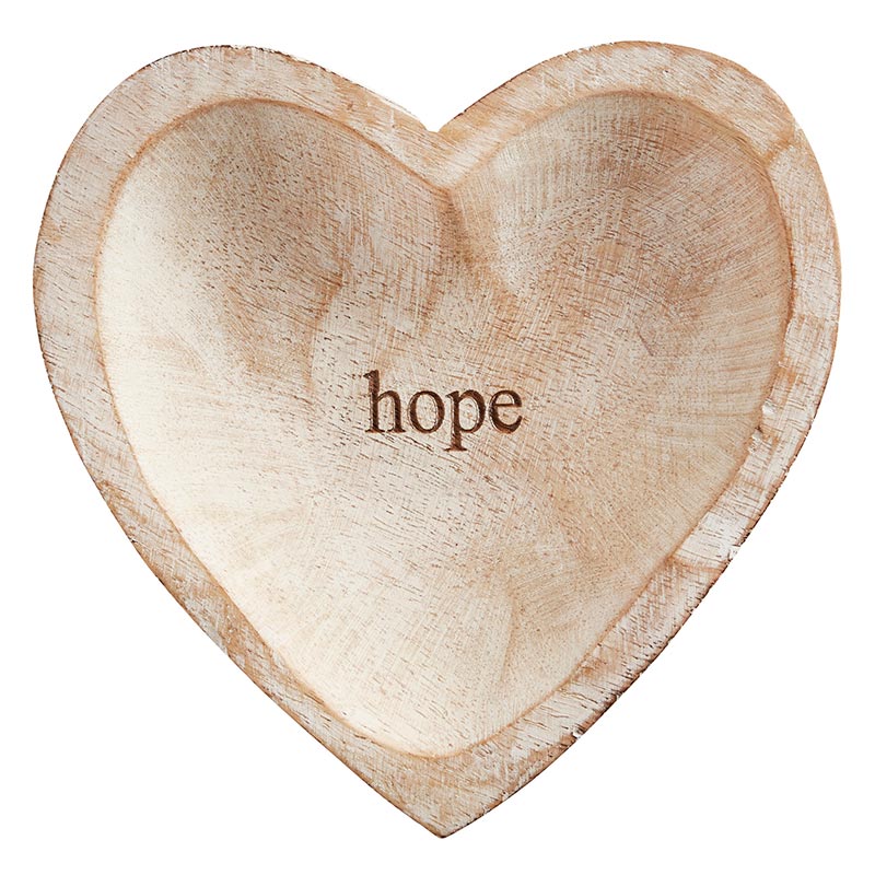 Wood Heart - Hope - Bombay Mercantile