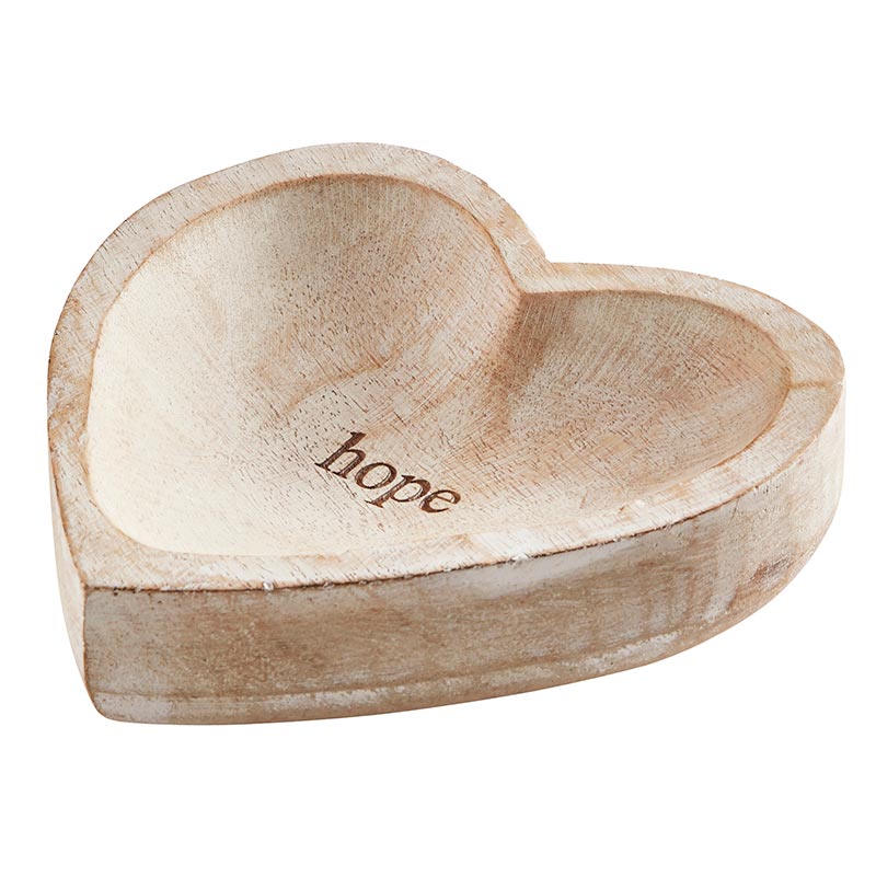 Wood Heart - Hope - Bombay Mercantile