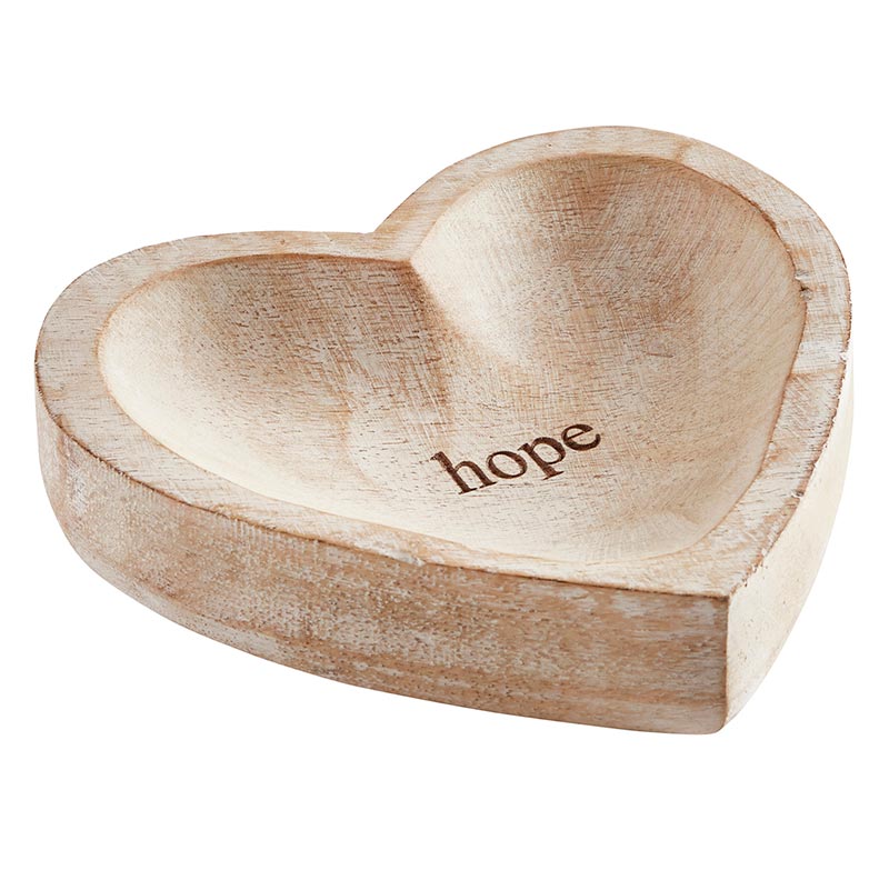 Wood Heart - Hope - Bombay Mercantile