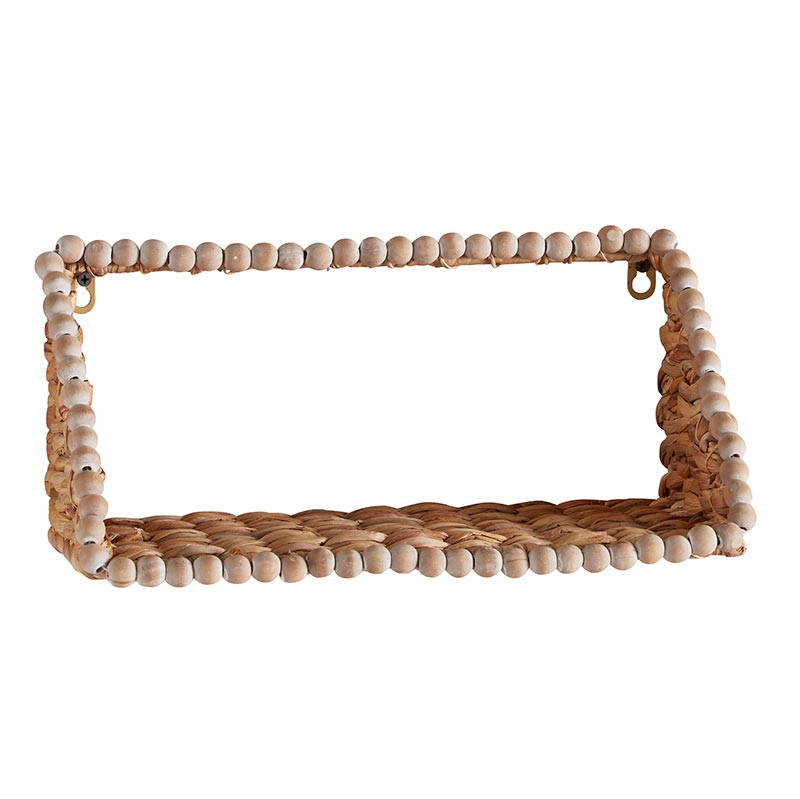 Straw Wall Shelf - Bombay Mercantile