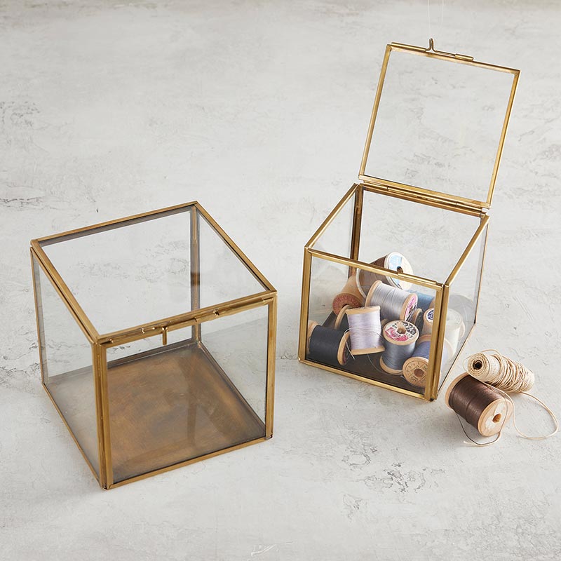 Square Glass Box - Bombay Mercantile