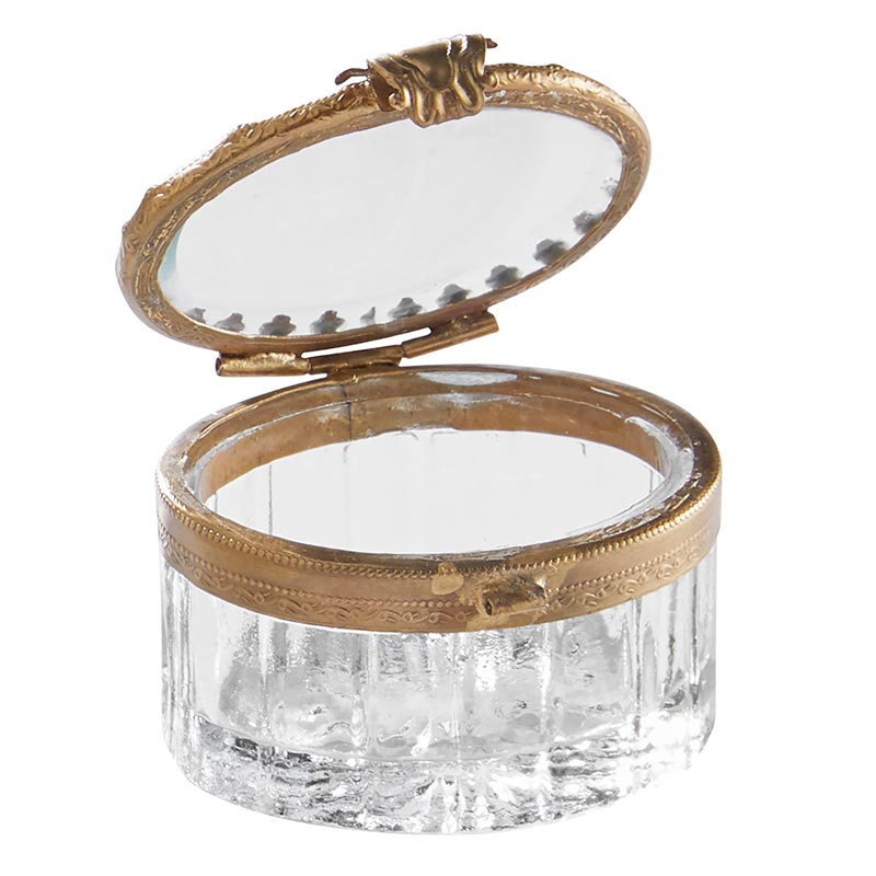 Ornate Oval Box with Clasp - Bombay Mercantile
