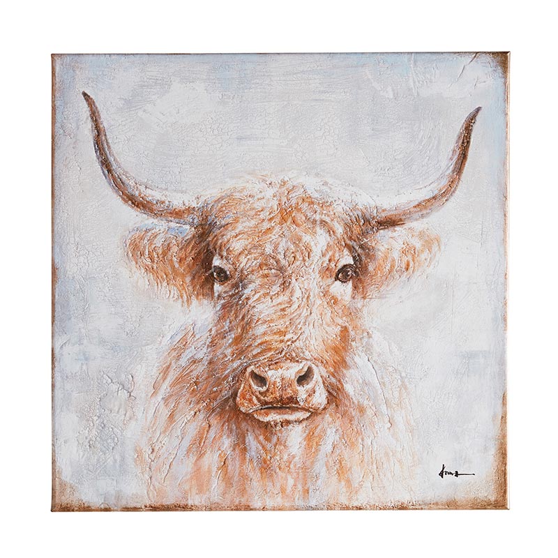 Printed Canvas - Bull - Bombay Mercantile