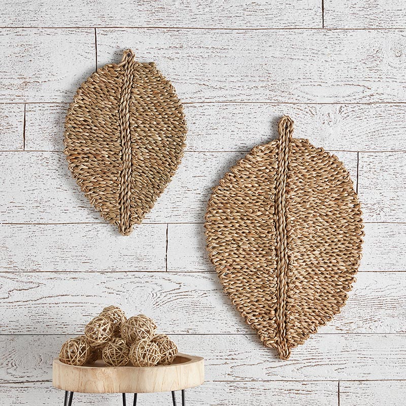 Wall Hanging Leaf - Set of 2 - Bombay Mercantile