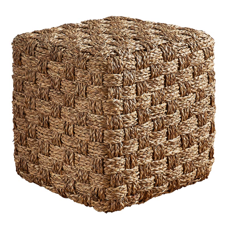 Seagrass Pouf - Bombay Mercantile