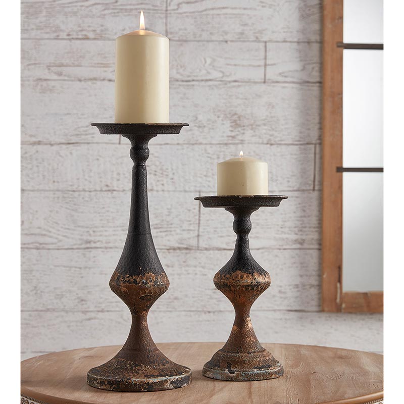 Metal Candle Pedestal - Bombay Mercantile