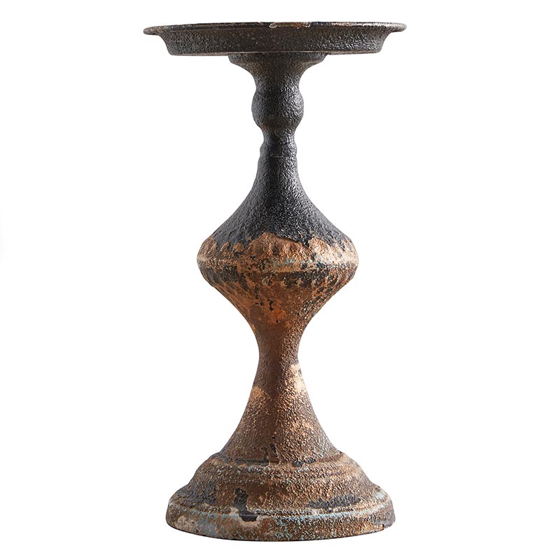 Metal Candle Pedestal - Bombay Mercantile