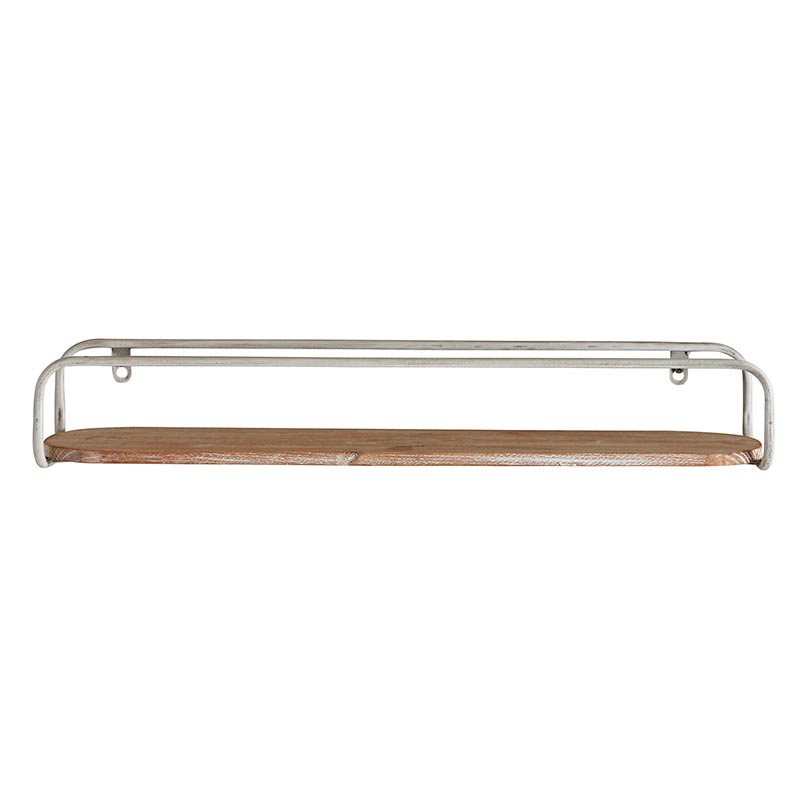 White Metal Shelf - Bombay Mercantile