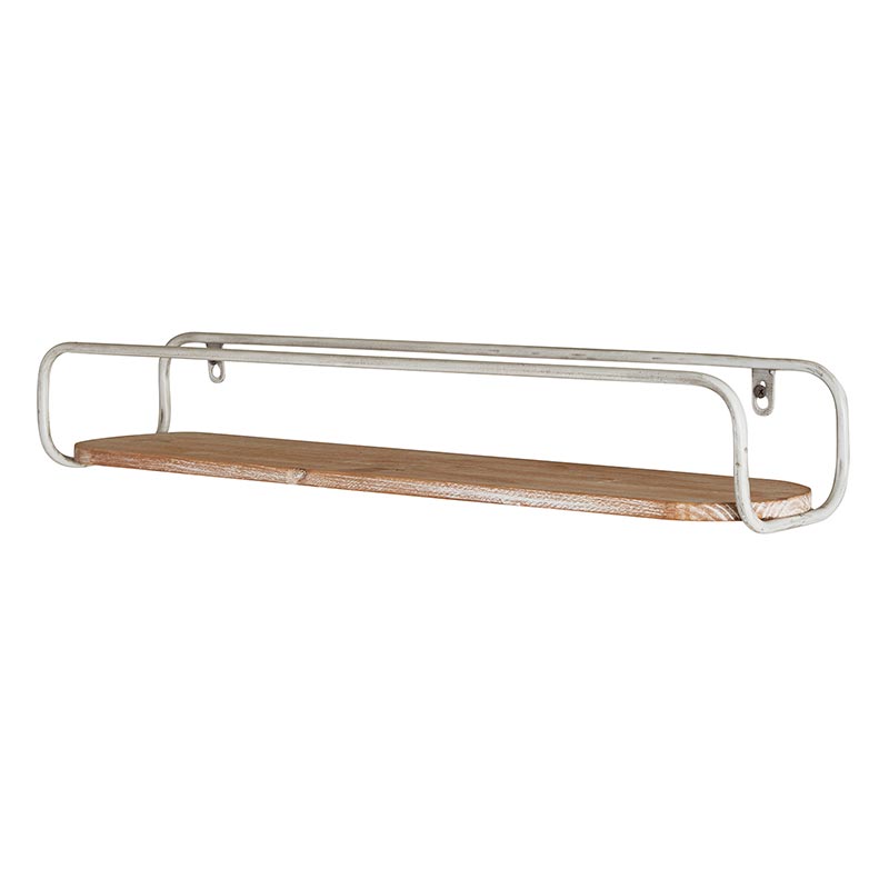White Metal Shelf - Bombay Mercantile