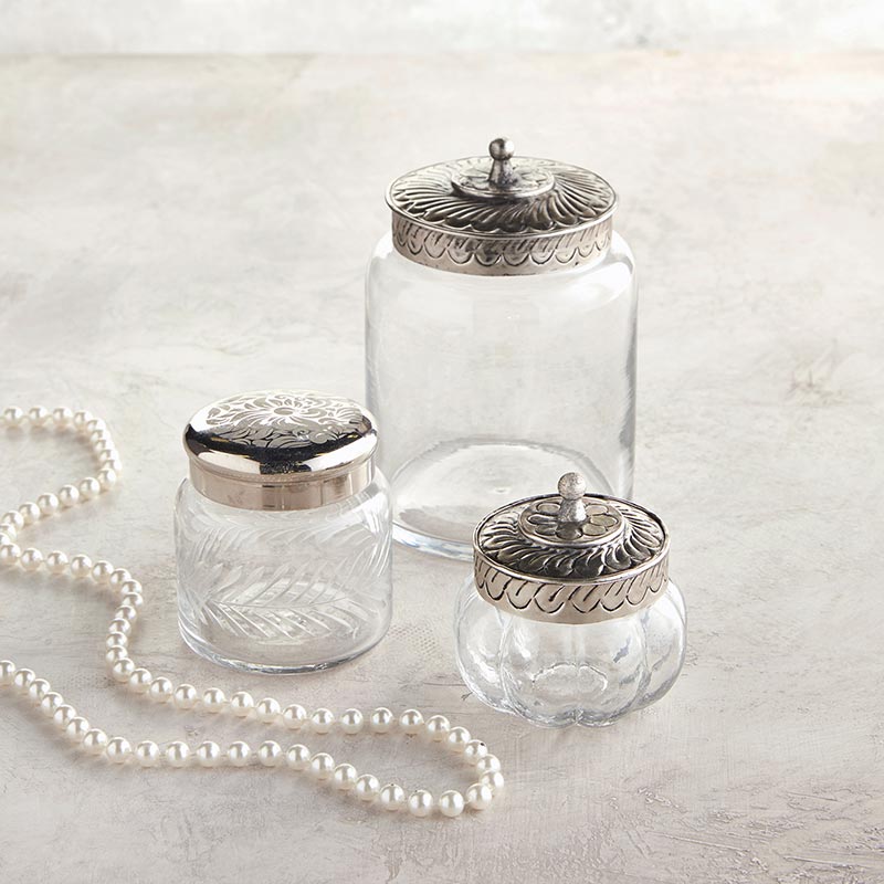 Medium Sized Glass Jar - Bombay Mercantile