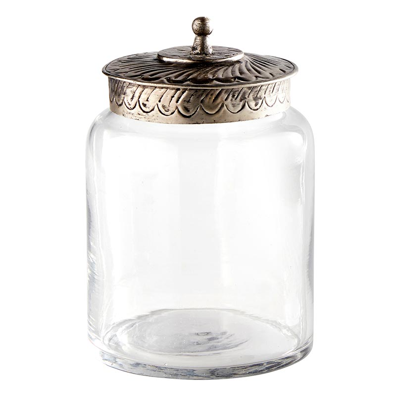 Medium Sized Glass Jar - Bombay Mercantile