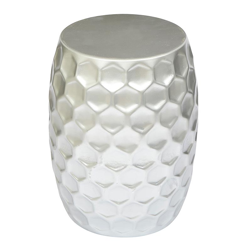 Silver Stool - Bombay Mercantile